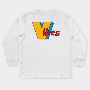 Vibes logo Kids Long Sleeve T-Shirt